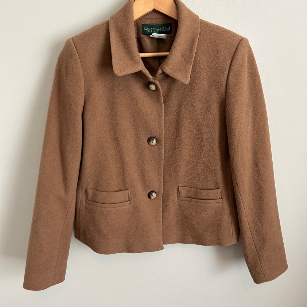 Harve Benard | Wool/Cashmere Blend Camel Jacket Size 8